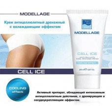 Крем антицеллюлитный дренажный с охлаждающим эффектом "Cell Ice" 200 мл, Modellage, Beauty Style