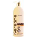 Укрепляющий бальзам-кондиционер с кератином для всех типов волос 1000 мл, KERATINA, Kativa